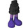 LEGO Black Hip with Short Double Layered Skirt with Purple boots (36178 / 92818)