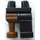 LEGO Black Hips with Black Left Leg and Brown Peg Leg (74330)