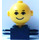 LEGO Schwarz Homemaker Figure mit Gelb Kopf