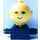 LEGO Zwart Homemaker Figure with Yellow Head