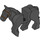 LEGO Noir Cheval avec Moveable Jambes et Marron Bride (10509)