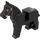 LEGO Zwart Paard met Orange-Brown Bridle en Wit Circled Ogen (75998)