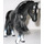 LEGO Black Horse with White Feet and White Diamond on Nose (72500)