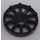 LEGO Black Hub Cap with 10 Spokes (18978)