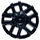 LEGO Black Hub Cap with 10 Spokes (Spokes in Pairs)