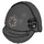 LEGO Black Imperial Gunner Helmet with Silver Crest (16872)
