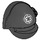 LEGO Zwart Imperial Gunner Helm met Wit Crest (39459)