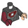 LEGO Schwarz Iron Man Minifig Torso (973 / 76382)
