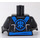 LEGO Black Jay - round emblem torso Minifig Torso (973 / 76382)