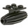 LEGO Black Jet Engine with Ridges with 2 x 2 Top Plate (4229)