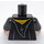 LEGO Schwarz Justin Finch-Fletchley Minifigur Torso (973 / 76382)