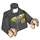 LEGO Schwarz Justin Finch-Fletchley Minifig Torso (973 / 76382)