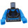 LEGO Black Killer Frost Minifig Torso (973 / 76382)