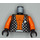 LEGO Schwarz Kranxx Torso (973 / 76382)
