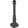 LEGO Black Lamp Post 2 x 2 x 7 with 4 Base Grooves (11062)