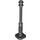 LEGO Black Lamp Post 2 x 2 x 7 with 4 Base Grooves (11062)