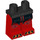 LEGO Zwart Lavaria Minifigure Heupen en benen (3815 / 23879)