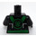 LEGO Noir Lloyd - Deepstone Minifigurine Torse (973 / 76382)