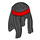 LEGO Black Long Hair with Red Headband (34686 / 99248)