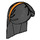 LEGO Schwarz Lange Gerade Haar mit Headband mit Orange Headband (36994 / 37749)