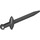 LEGO Black Long Sword with Thick Crossguard (18031)