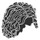 LEGO Zwart Lang Tousled Minifig Haar met midden scheiding (20595 / 37998)