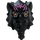 LEGO Black Lord Ras Head with Dark Pink Markings (102885)