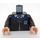 LEGO Zwart Luna Lovegood Minifig Torso (973 / 76382)
