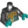 LEGO Black Maaray Guard Minifig Torso (973 / 76382)