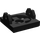 LEGO Noir Aimant Titulaire Tuile 2 x 2 avec bras courts