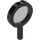 LEGO Black Magnifying Glass with Thick Frame and Hollow Handle (38648)