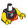 LEGO Sort Hankøn Masked Chauffør Minifig Torso (973 / 76382)