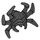 LEGO Zwart Masker met Six Spin Been Horns (68035 / 75875)