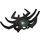 LEGO Black Mask with Spider Leg Horns and Dark Green Markings (34390)