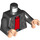 LEGO Black Michael Knight Minifig Torso (973 / 76382)