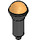 LEGO Noir Microphone avec Demi Gold Haut (20274 / 93520)