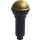 LEGO Nero Microphone con Metà Gold Superiore (20274 / 93520)