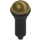 LEGO Noir Microphone avec Demi Gold Haut (20274 / 93520)