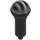 LEGO Black Microphone with Half Metallic Silver Top (21009 / 50511)