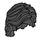 LEGO Noir Mi-longueur Ondulé Cheveux avec séparation centrale et Sidelocks (35494)