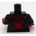 LEGO Black Miles Morales (Spider-Man) with Red Head Webbing and Red Hands Minifig Torso (973 / 76382)