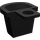 LEGO Schwarz Minifig Container D-Basket (4523 / 5678)