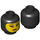 LEGO Black Minifig Head with Balaclava (Recessed Solid Stud) (3626 / 36296)