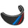 LEGO Zwart Minifig Helm Vizier met Blauw en Rood Strepen (2447 / 102390)