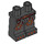 LEGO Schwarz Minifig Hüften und Beine mit Lava Cracks und Claws Dekoration (3815 / 23881)