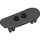 LEGO Black Minifig Skateboard with Four Wheel Clips (42511 / 88422)
