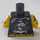 LEGO Zwart Minifiguur Torso Punk Piraat (973 / 73001)