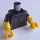 LEGO Svart Minifigur Kropp med 2 Pockets (973)