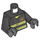 LEGO Noir Minifig Torse avec Firefighter Jacket (73403 / 76382)