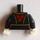 LEGO Zwart Minifig Torso met Lace Outfit (973)